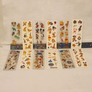 12 sheets of Disney Stickers